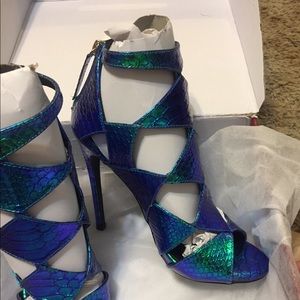 Green Hologram Heels